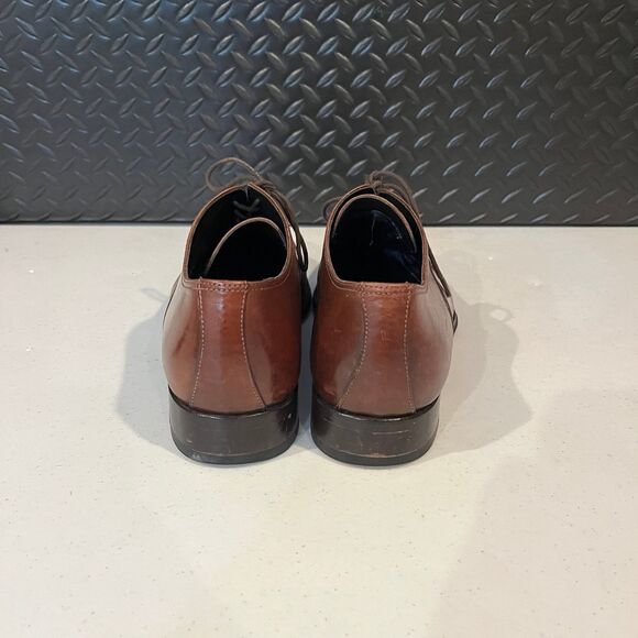 To Boot New York Adam Derrick Italy Cap Toe Oxfords Brown Leather Mens Size 9 - Picture 3 of 7